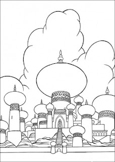 princess and castle coloring pages