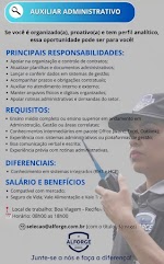 Vaga de Auxiliar Administrativo em Recife/PE