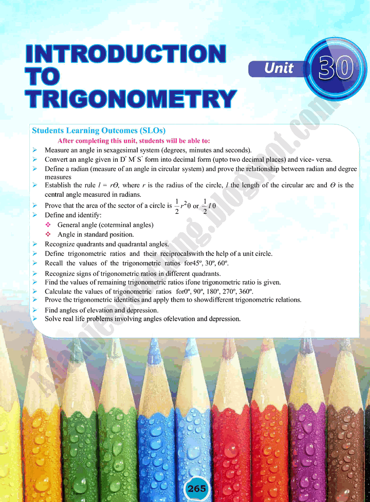 introduction-to-trigonometry-mathematics-class-10th-text-book