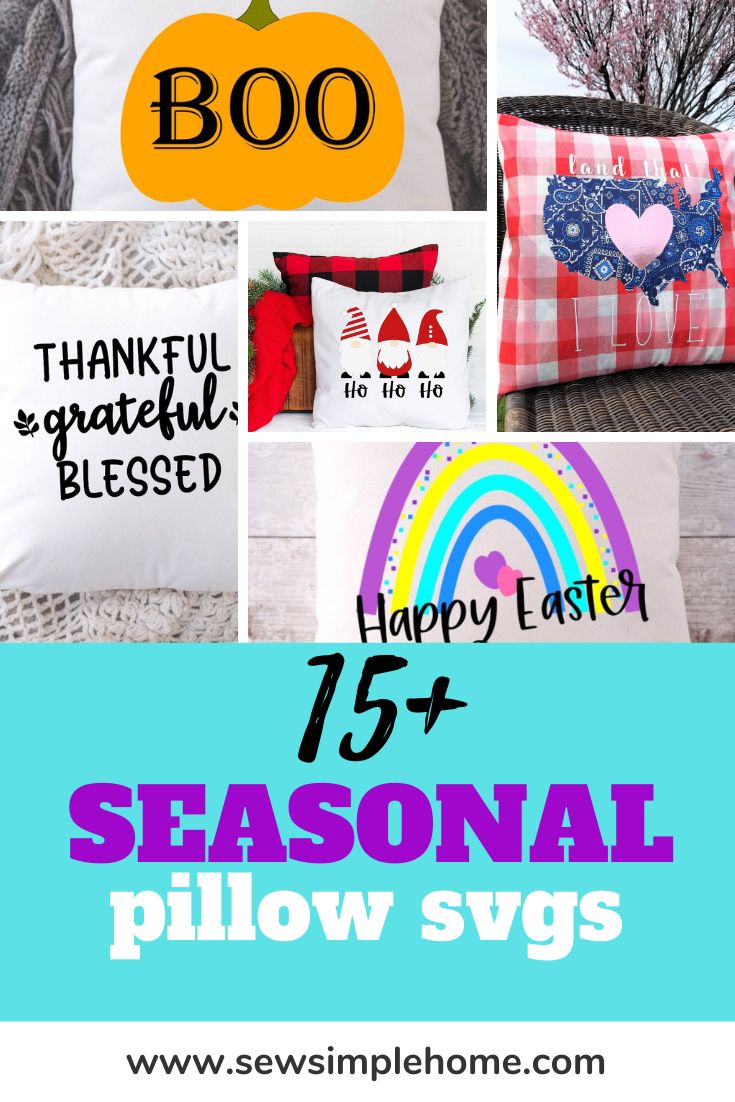 Fall Pillow Ideas with SVG Cut Files - Keeping it Simple