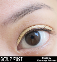 Jesse's Girl Cosmetics - Fluid Shadows - Gold Dust | Kat Stays Polished