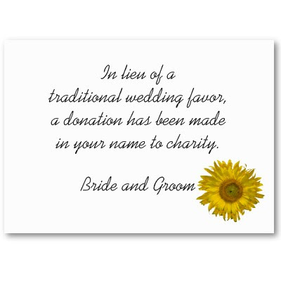 sunflower wedding favors