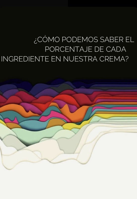 Beauty school: ¿Cómo saber el porcentaje de los ingredientes de cada crema? Beauty school: ¿Cómo saber el porcentaje de los ingredientes de cada crema?