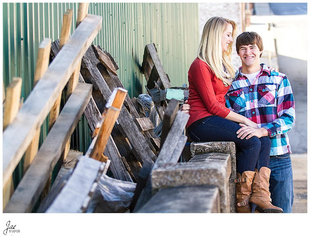 Downtown Lynchburg Fall Liberty University Couples Session