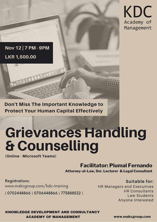 Grievances Handling and Counseling