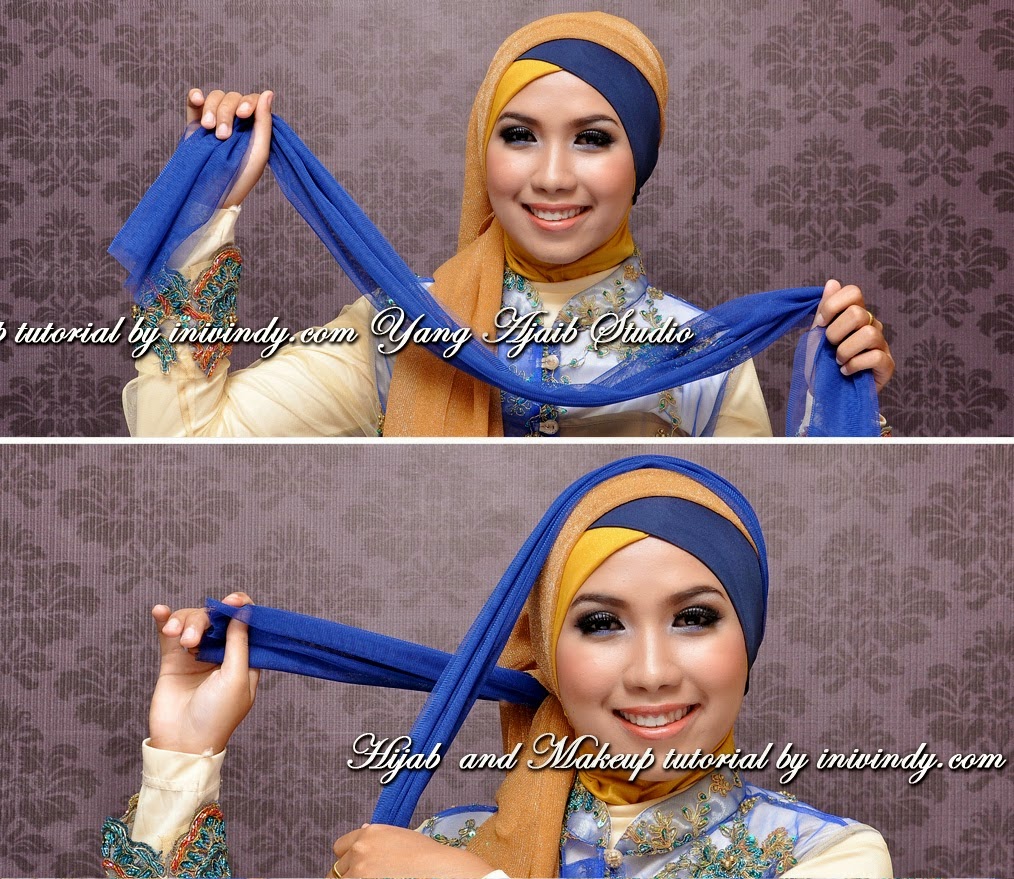 22 Gambar Terbaru Tutorial Hijab Wisuda Silang Paling Update