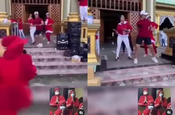 Viral Kelompok Emak-emak Senam Sambil Joget di Teras Masjid, Warganet: Jangan Anggap Santai Dosa Bu!