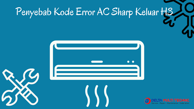 kode error h3 pada ac sharp