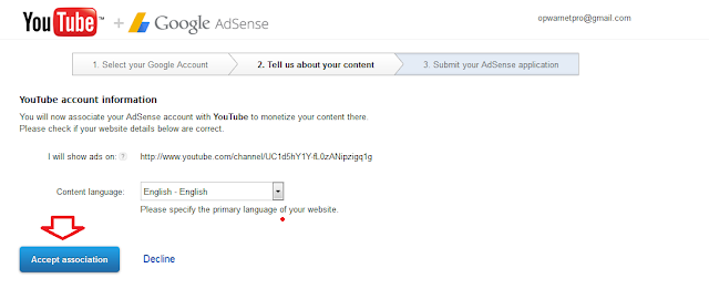 Cara Mendaftar Adsense pakai Youtube