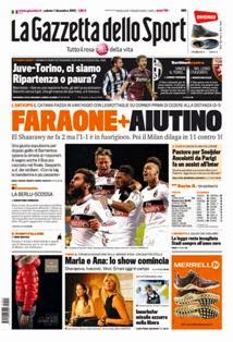 La Gazzetta dello Sport del 1 Dicembre 2012 | ISSN 1120-5067 | TRUE PDF | Quotidiano | Sport
La Gazzetta dello Sport è un quotidiano sportivo italiano, con sede a Milano. Insieme al Corriere dello Sport - Stadio e Tuttosport, è uno dei tre principali giornali sportivi d'Italia. È il primo quotidiano sportivo per numero di lettori nell'Italia centro-settentrionale, ed uno dei maggiori quotidiani italiani per tiratura e diffusione.