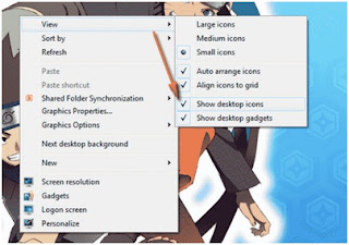 Cara memunculkan dan menyembunyikan icon program di Desktop windows