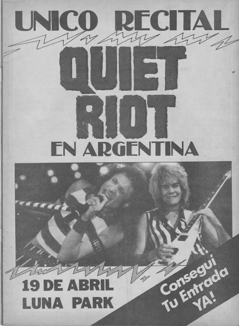 Quiet Riot en Argentina (1985)