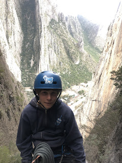 Super Nova Multi pitch sport. Potrero Chico Mexico. Summit view