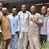 PHOTOS: Desmond Elliot flexing with his supporters at Surulere 