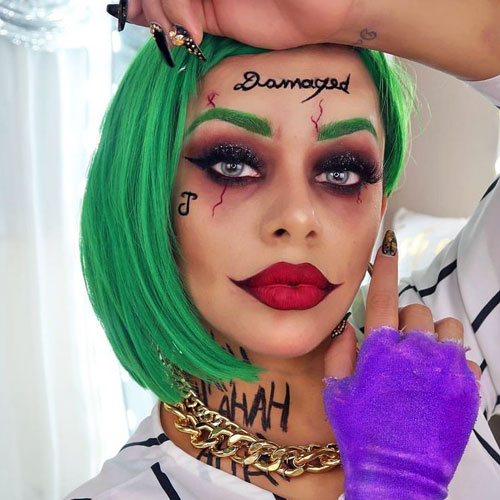 Maquillajes de personajes para Halloween: Joker