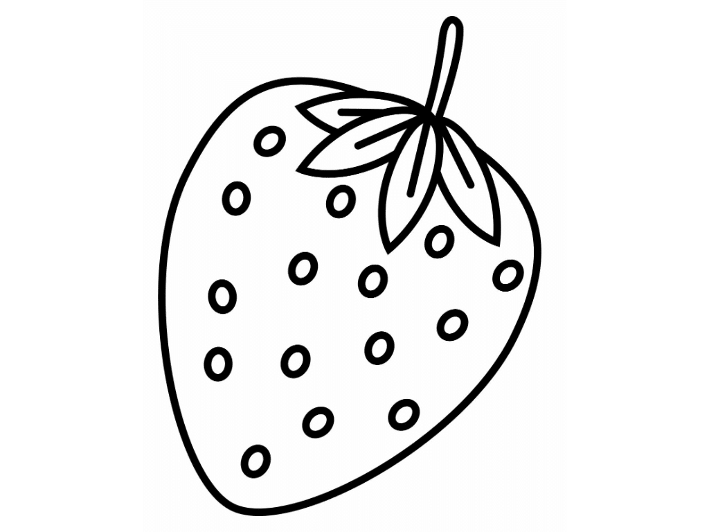  Gambar  Mewarnai  Buah  Strawberry Untuk Anak PAUD dan TK
