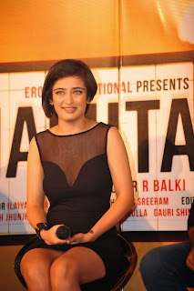 Actress Akshara Haasan Latest  Pictures in Short Dress at Shamitabh Hindi Movie Trailer Launch  11.jpg