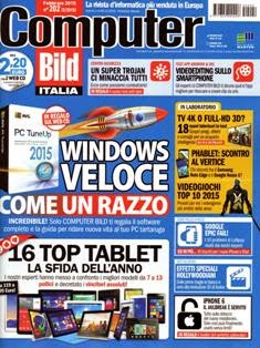 Computer Bild Italia 202 - Febbraio 2015 | ISSN 1824-9906 | PDF HQ | Mensile | Computer | Tecnologia
Computer Bild Italia è la versione italiana della rivista di tecnologia più venduta in Europa, è la testata più completa e aggiornata in materia di Tecnologia ed Elettronica di consumo. Test rigorosi, staff europeo altamente specializzato, accuratezza delle informazioni, fanno di Computer Bild Italia la migliore guida all'acquisto del mercato, la più autorevole. Indirizzata ad un lettore attento ai contenuti e alla precisione delle informazioni fornite, Computer Bild Italia è capace di interessare e coinvolgere sia l'utilizzatore evoluto sia l'utente alle prime armi.