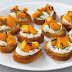 Roast pumpkin and ricotta crostini