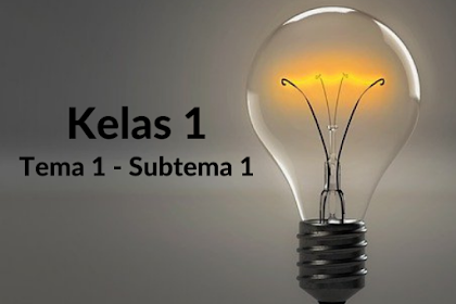 Soal Kelas 1 Tema 1 Subtema 1