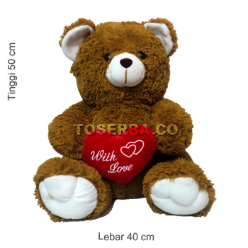 Boneka Bear With Love  Gambar Boneka