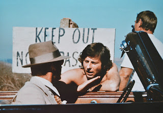 El director Roman Polanski junto a Jack Nicholson durante el rodaje de Chinatown