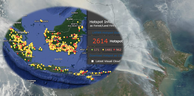 Link Akses Resmi Informasi Hotspot dan Sebaran Asap Kebakaran Hutan dan Lahan