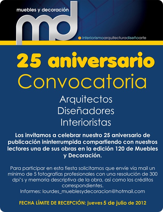 Convocatoria 25 aniversario