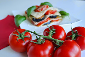 Lasagne mit Auberginen und Tomaten