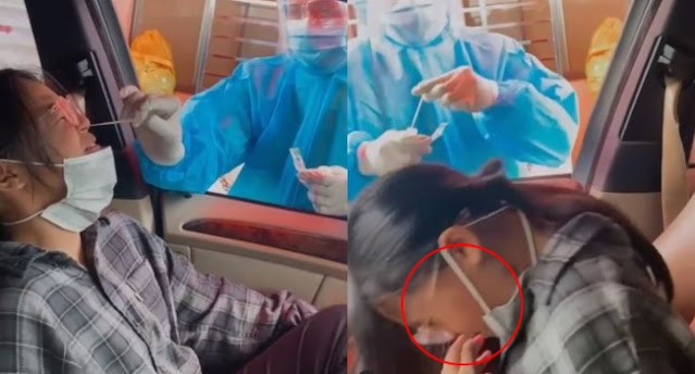 Kali ni Nabila Huda muat naik video ank buat ujian swab test. Sekali ramai yang tak senang duduk bila tengok pegawai kesihatan tu buat macam ni.