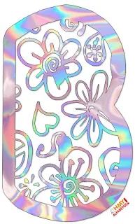 Abecedario con Flores y Corazones. Flowers and Hearts ABC.