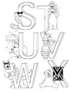 alphabet coloring pages,sesame street alphabet coloring pages