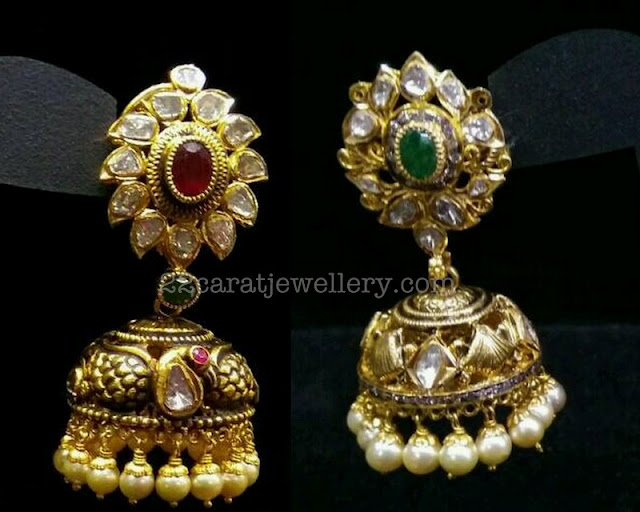 Opulent Nakshi Jhumkas 