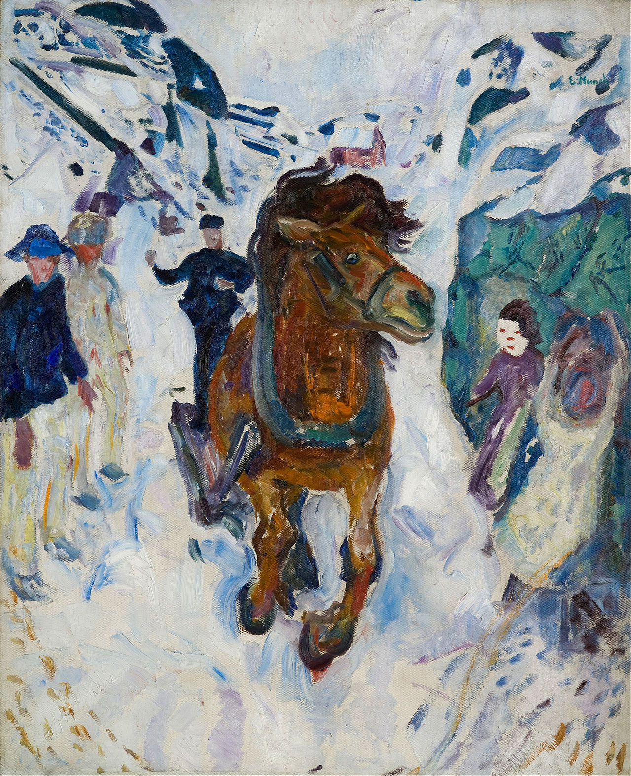 Galloping Horse, 1910–12, 148 cm × 120 cm (58+1⁄4 in × 47+1⁄4 in