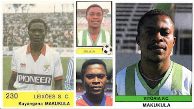 Imágenes del padre de Makukula en los distintos equipos con los que jugó en Portugal