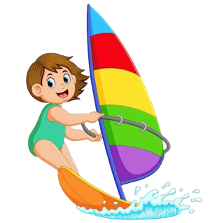 baby surfboard clipart
