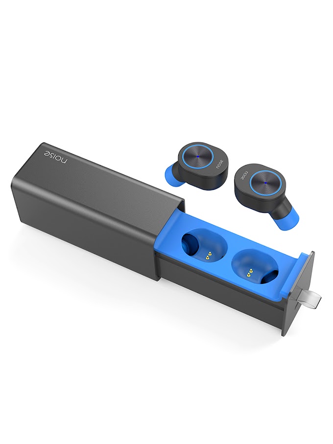 NOISE Shots Unisex Blue Truly Wireless Bluetooth Earphones - FLIP1DEALS