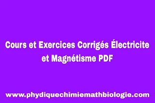 Cours et Exercices Corrigés Électricite et Magnétisme PDF