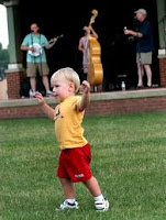 Little boy dancing