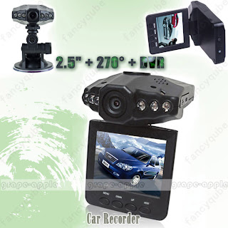 chic SALE! Practical 2.5" LCD 270° 6 IR LED Camera HD Car DVR SCE-0120