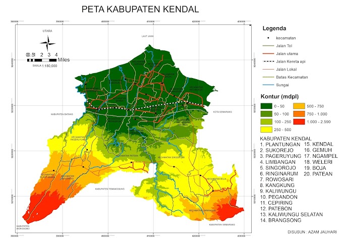 PETA KABUPATEN KENDAL