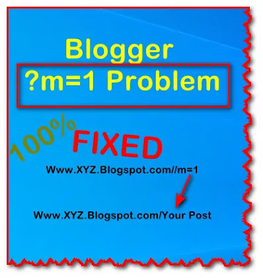 How to Solve M=1 problem in Blogger