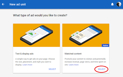 how-to-add-matched-content-adsense-ad-unit-in-blogger-blog