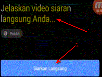 cara membuat siaran langsung di facebook