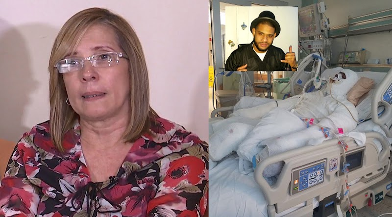 Madre de dominicano golpeado por policías mientras  se quemaba dice familia sufre trauma emocional 