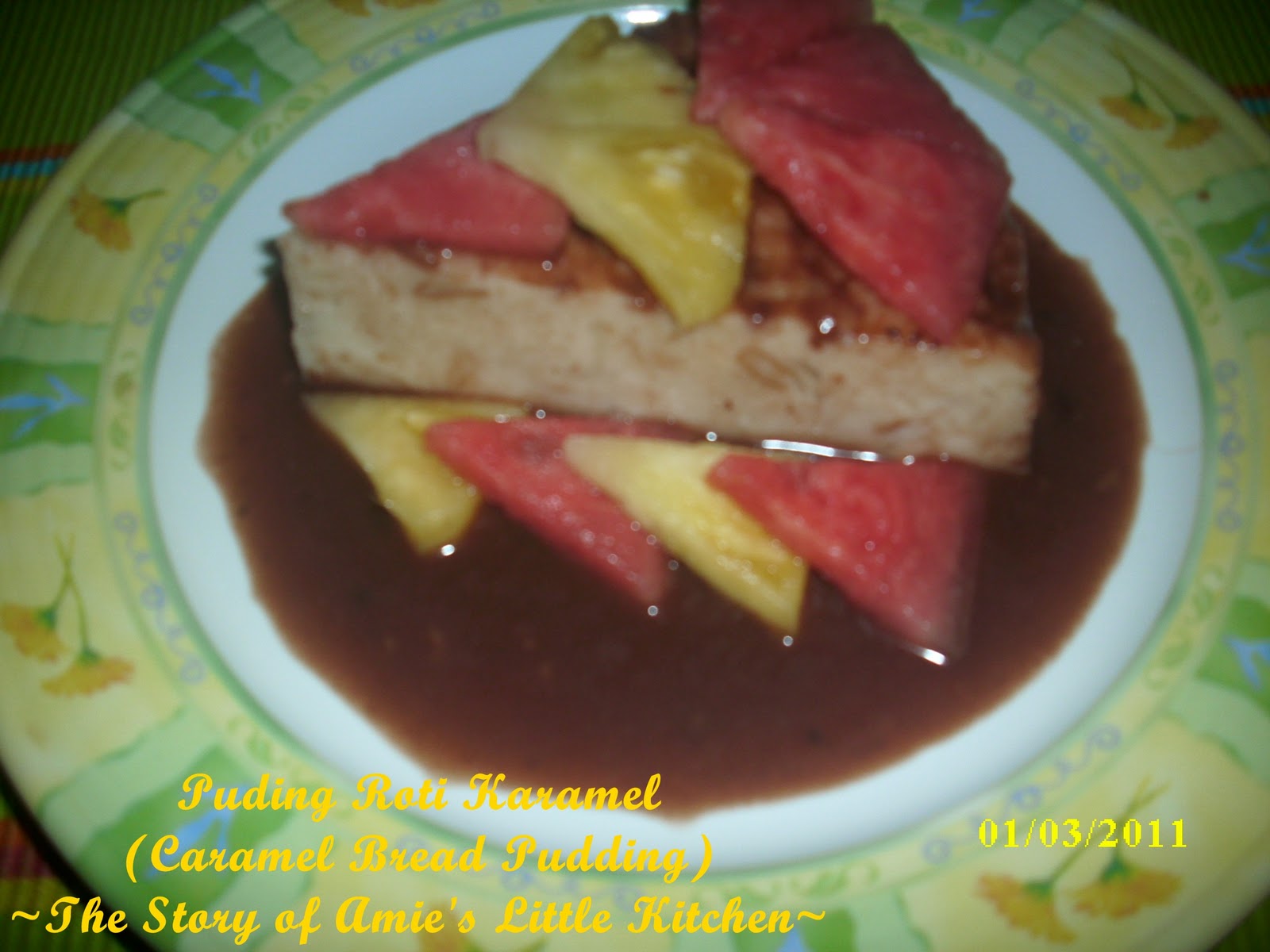 Puding Roti Karamel (Caramel Bread Pudding) by Amie's 