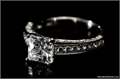 Expensive Diamond Engagement Ring Photo shoot