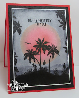 ODBD Bon Voyage, ODBD Custom Pierced Rectangles Dies, ODBD Custom Circles Dies, Card Designer Angie Crockett