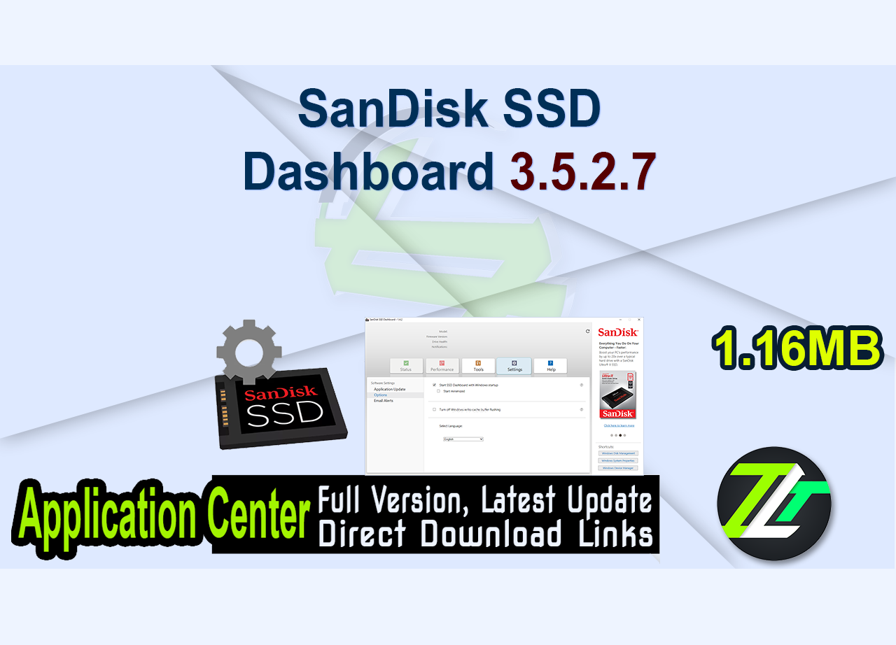 SanDisk SSD Dashboard 3.5.2.7