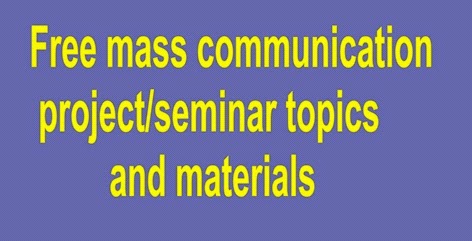  mass communication project topics